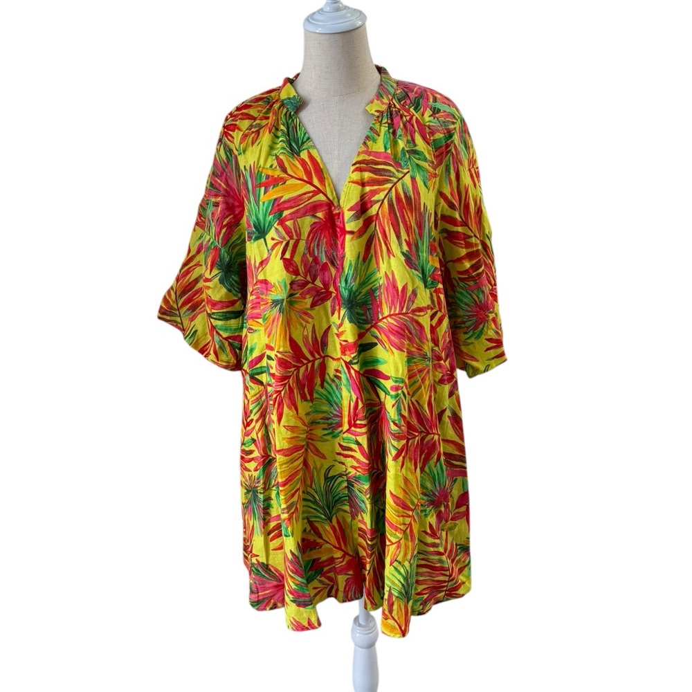 MAGASCHONI NWOT Linen Tropical Dress
